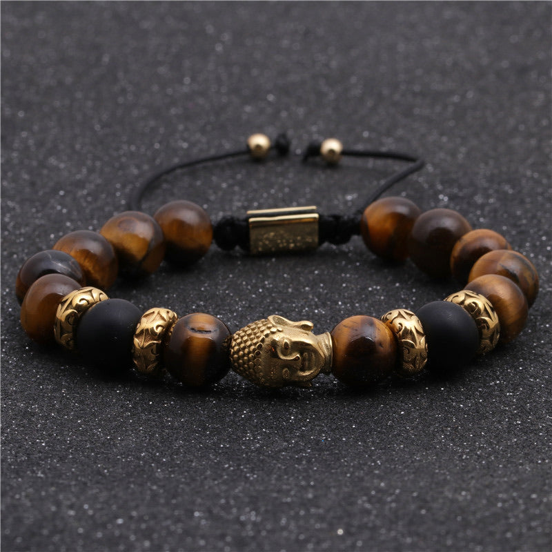 BLESSED TIGER EYE  BUDDHA UNISEX BRACELET - SpiritualClout