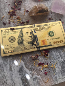 Prosperity Gold $100 Bill - SpiritualClout