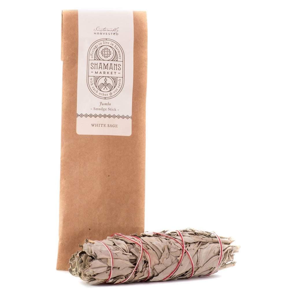 White Sage Jumbo Smudge Stick - 8-9 in. - SpiritualClout