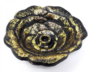 LARGE Gold Rose Petal Smudge Bowl - SpiritualClout