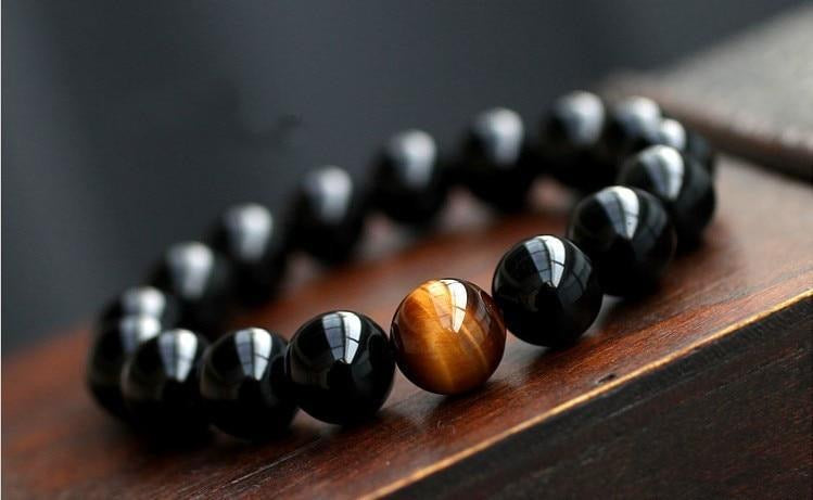 Black Onyx & Tiger Eye Bracelet - SpiritualClout